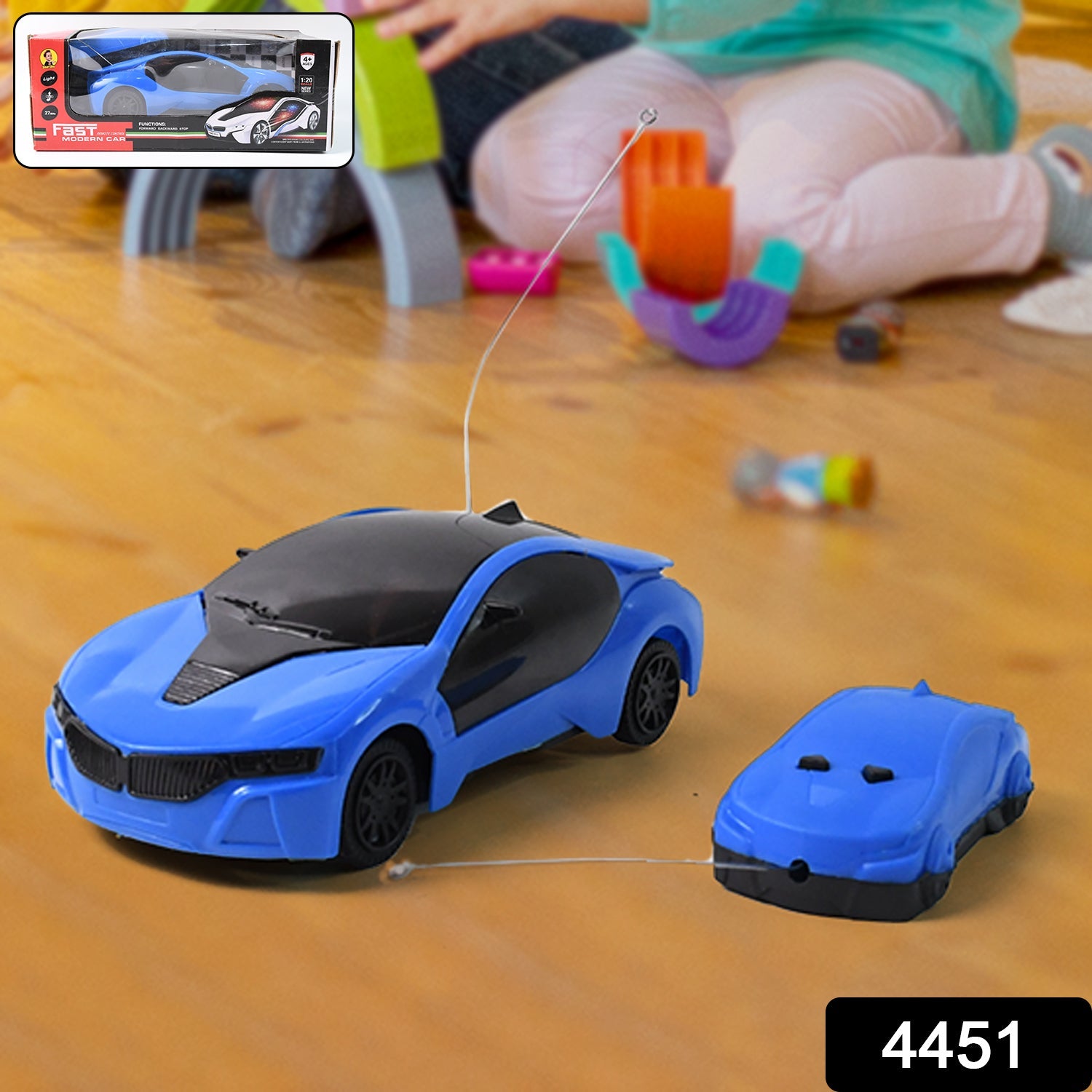 Remote Control Fast Modern Racing Car 3D Light with Go Forward And Backward Remote Control Fast Modern Racing Car 3D Light with Go Forward And Backward
